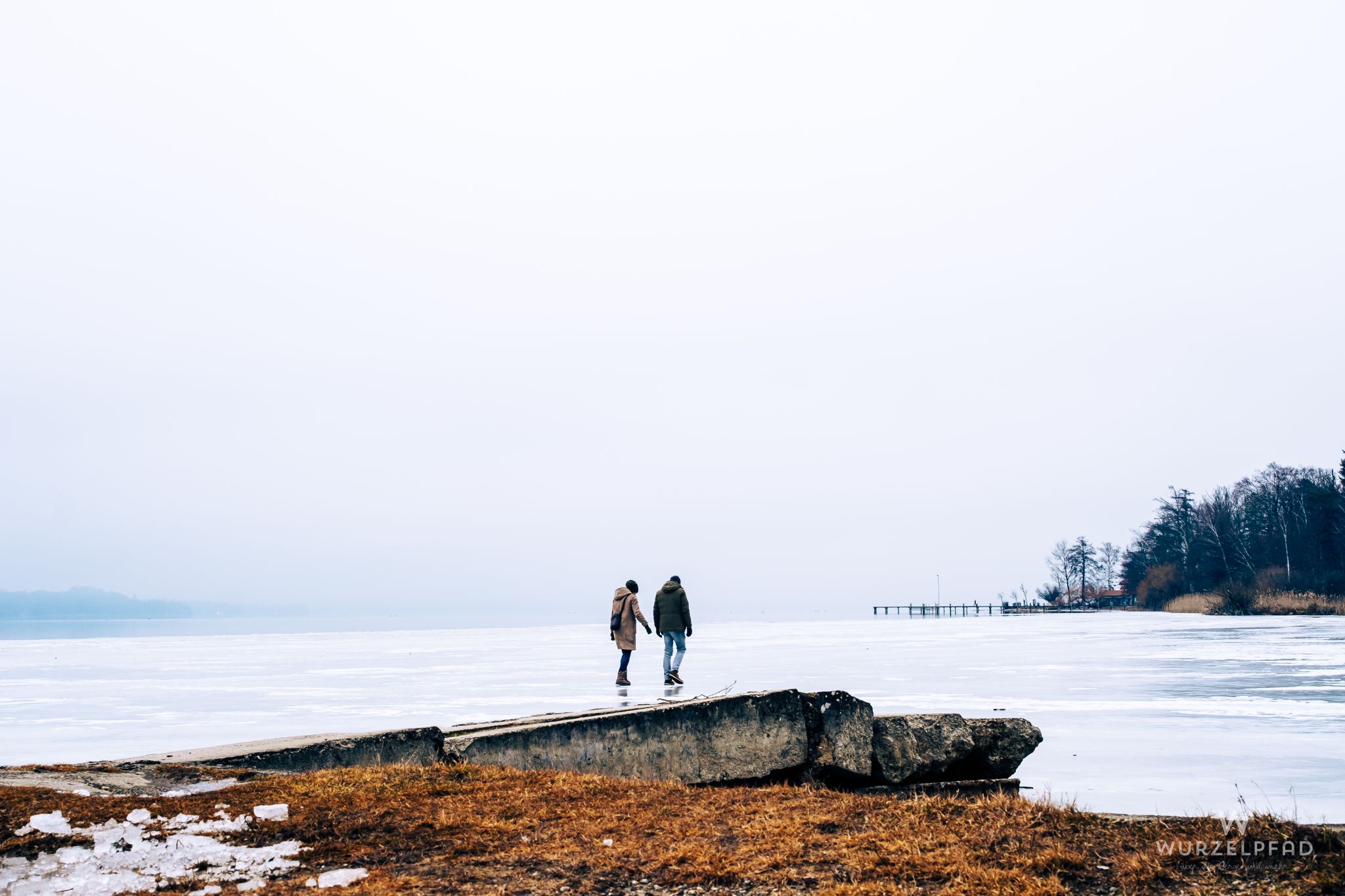 Spaziergänger auf glattem (und dünnen) Eis
